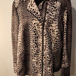 CHICO’S LEOPARD PRINT JACKET, SZ 16